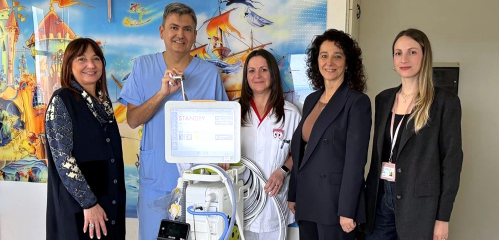 La Fondazione Famiglia Tortora dona un ventilatore polmonare di ultima generazione per i piccoli pazienti del Bufalini
