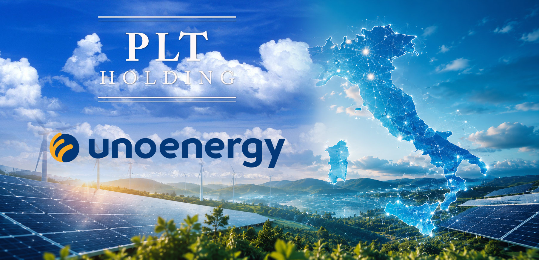 PLT Holding rafforza la propria presenza nel settore energetico con l'acquisizione di Unoenergy S.P.A.
